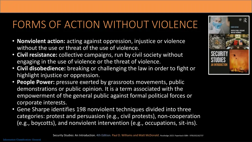 forms of action without violence