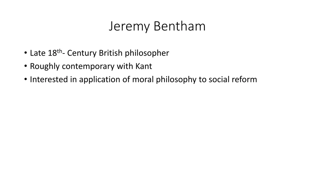 jeremy bentham