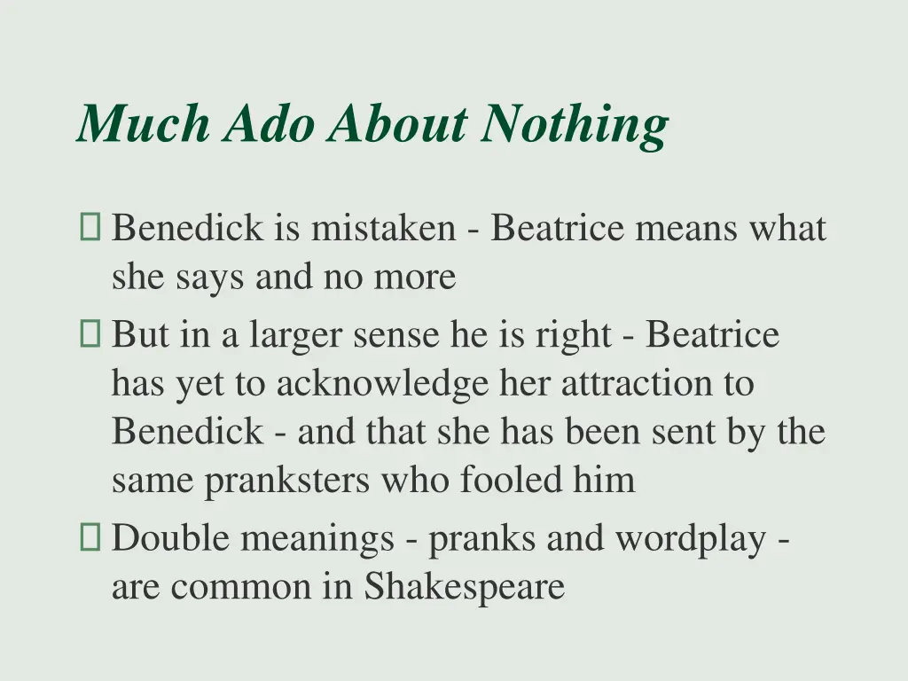 much ado about nothing 1