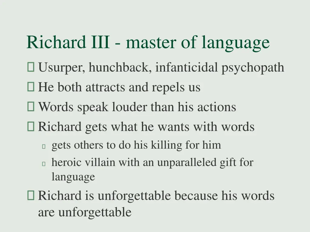 richard iii master of language usurper hunchback