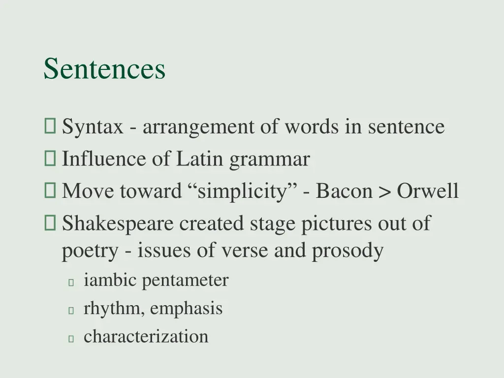 sentences