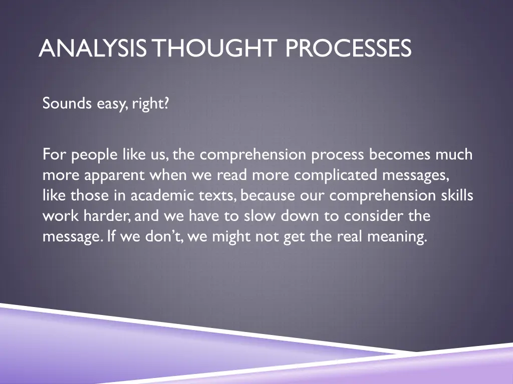 analysis thought processes 10