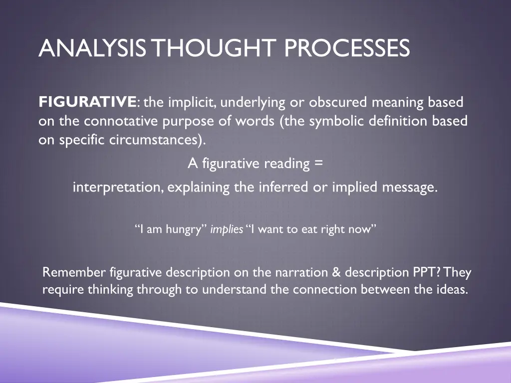 analysis thought processes 3