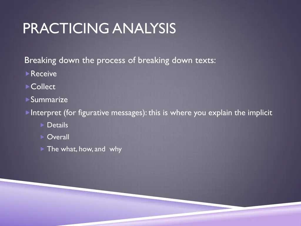 practicing analysis 3