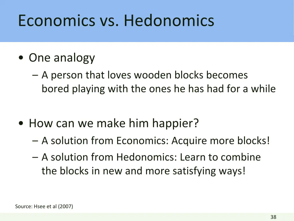 economics vs hedonomics