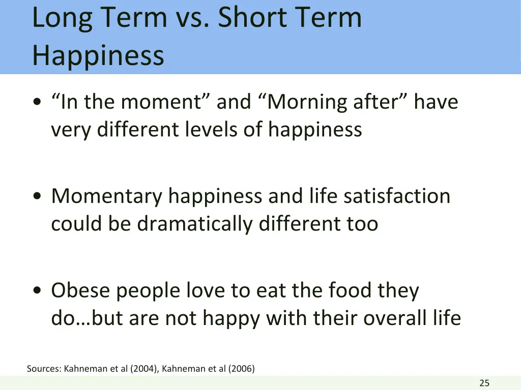 long term vs short term happiness