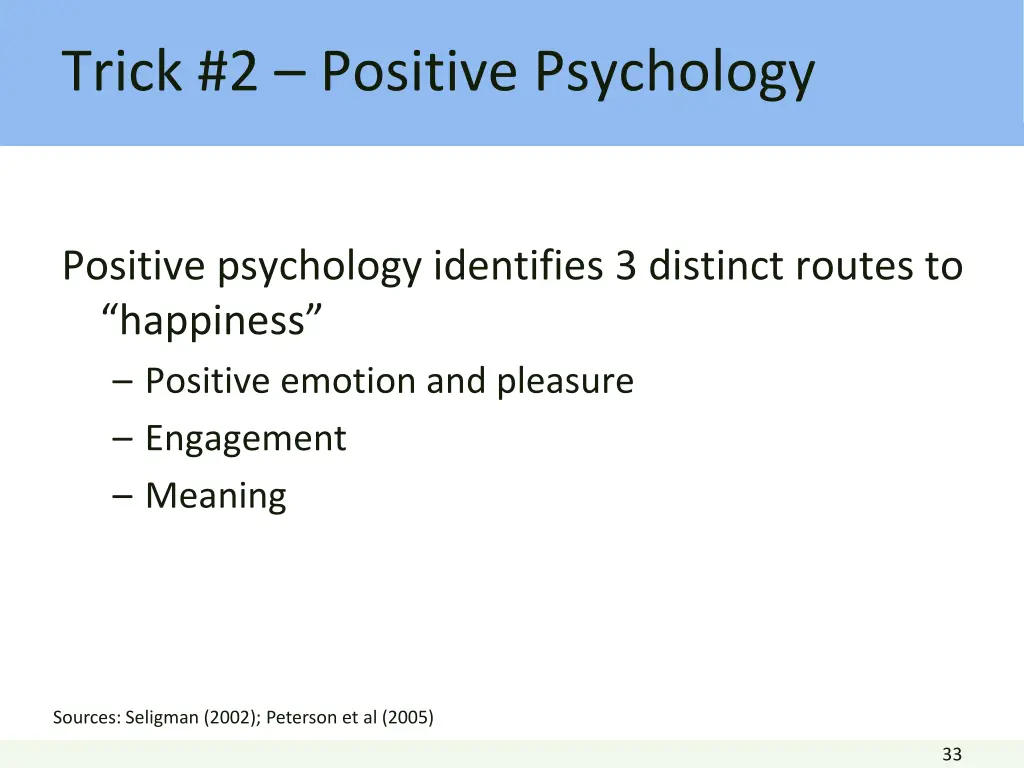 trick 2 positive psychology