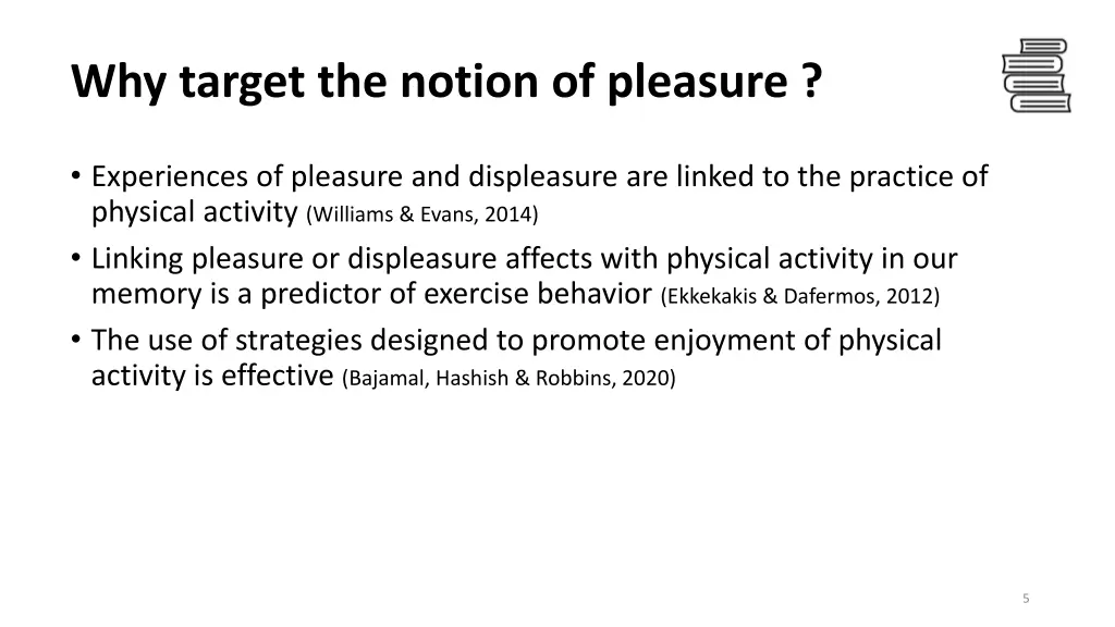 why target the notion of pleasure