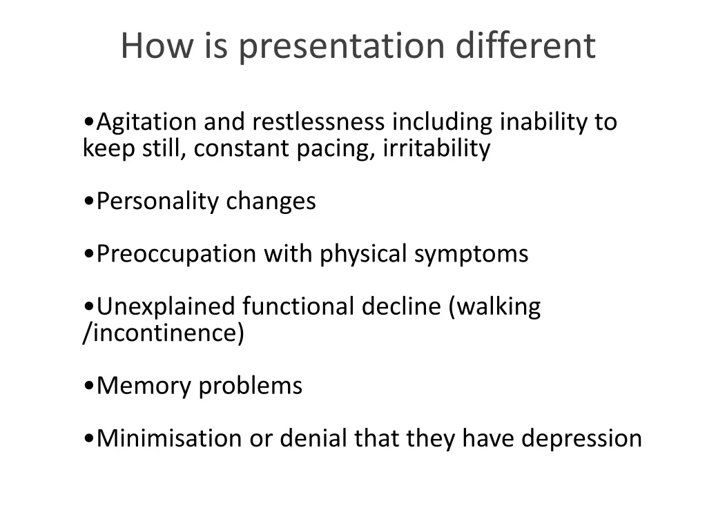 how is presentation different