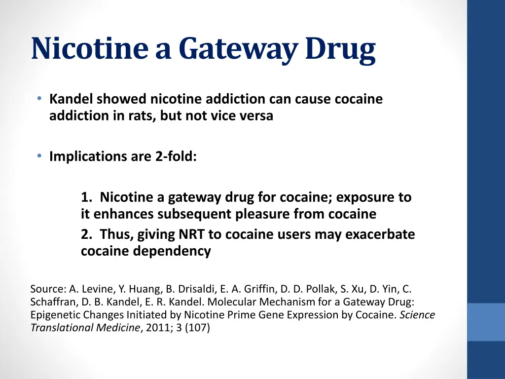 nicotine a gateway drug