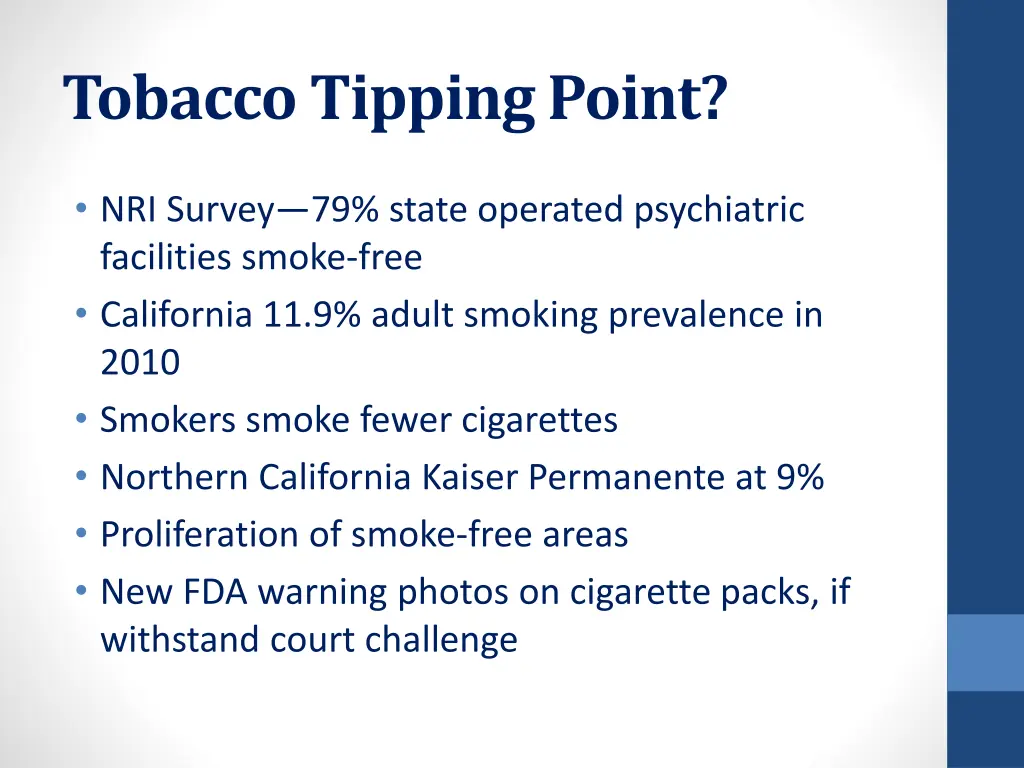 tobacco tipping point