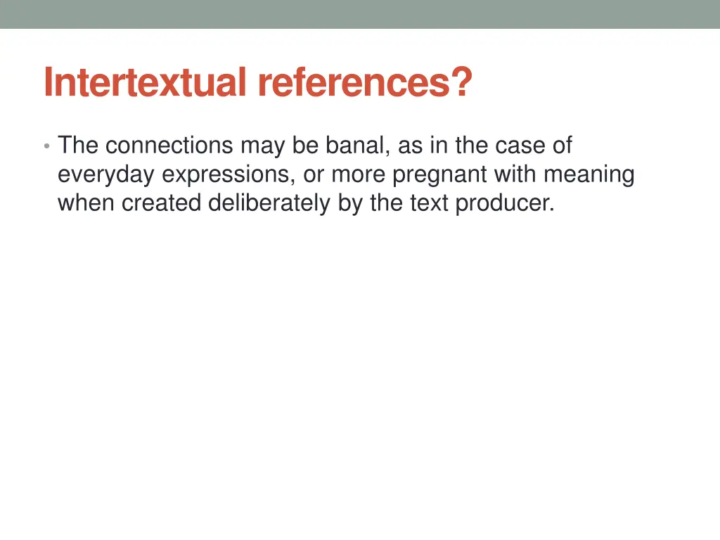 intertextual references