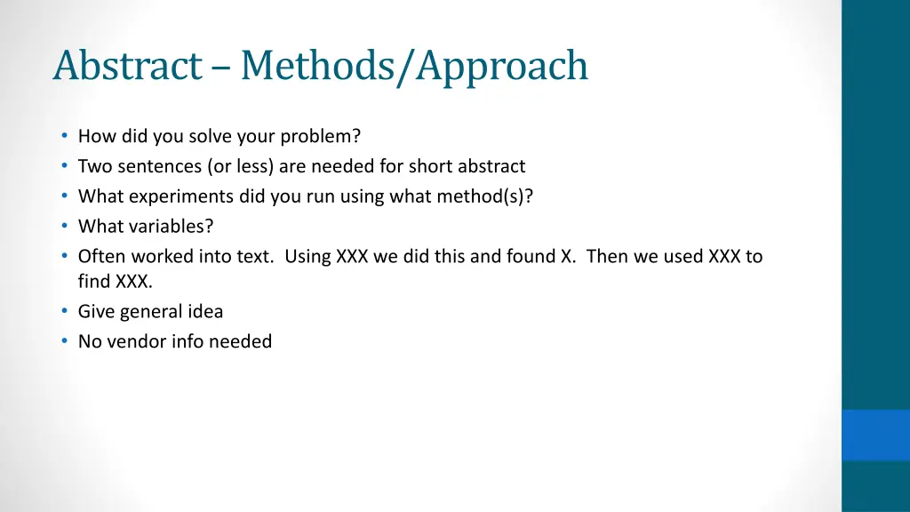 abstract methods approach