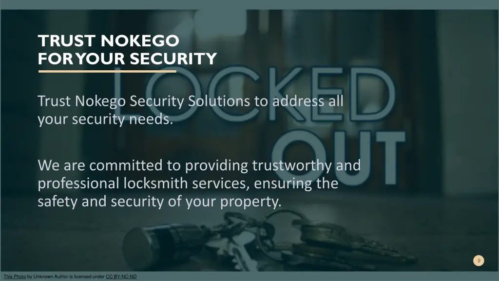 trust nokego for your security