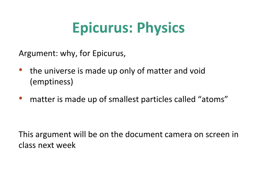 epicurus physics