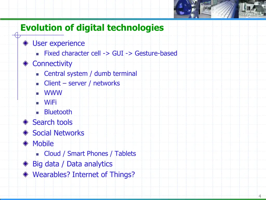 evolution of digital technologies