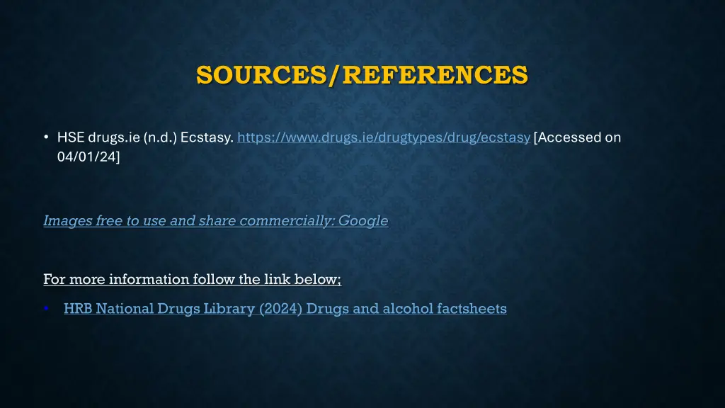 sources references