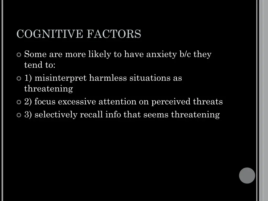 cognitive factors