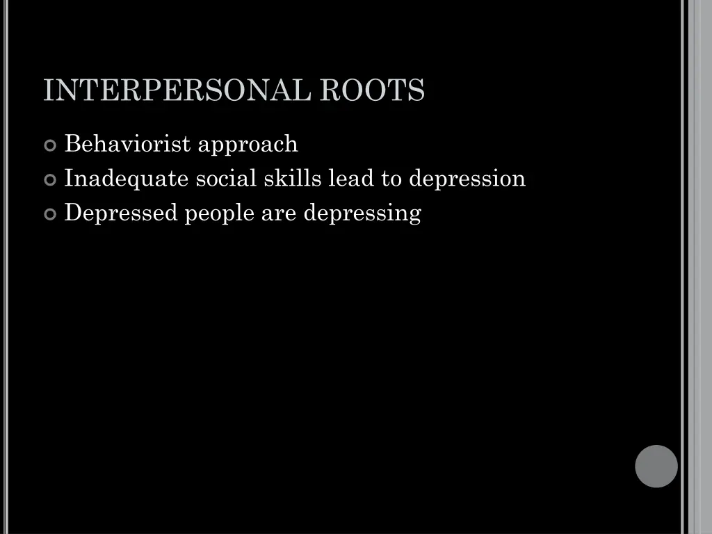 interpersonal roots