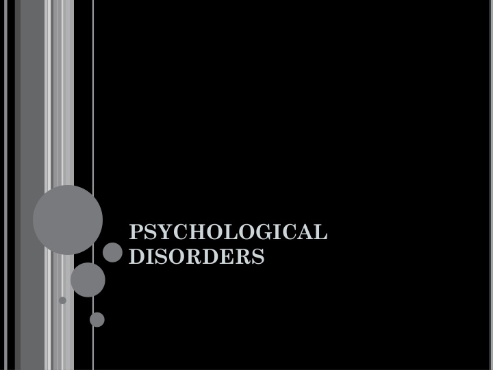 psychological disorders