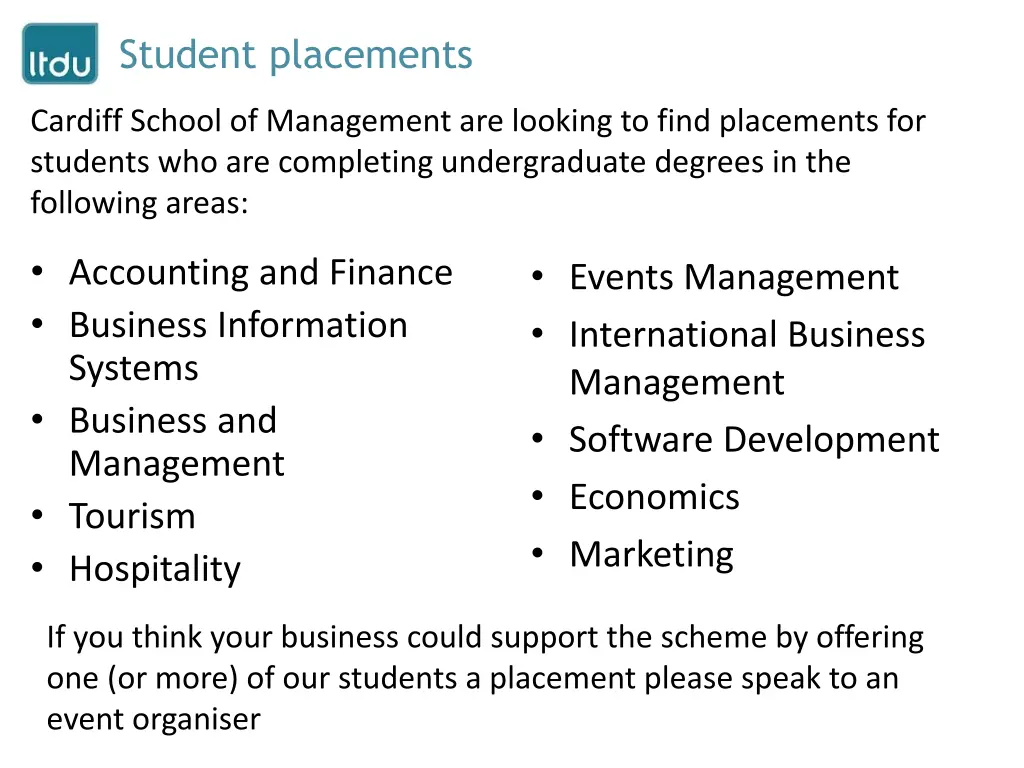 student placements 1