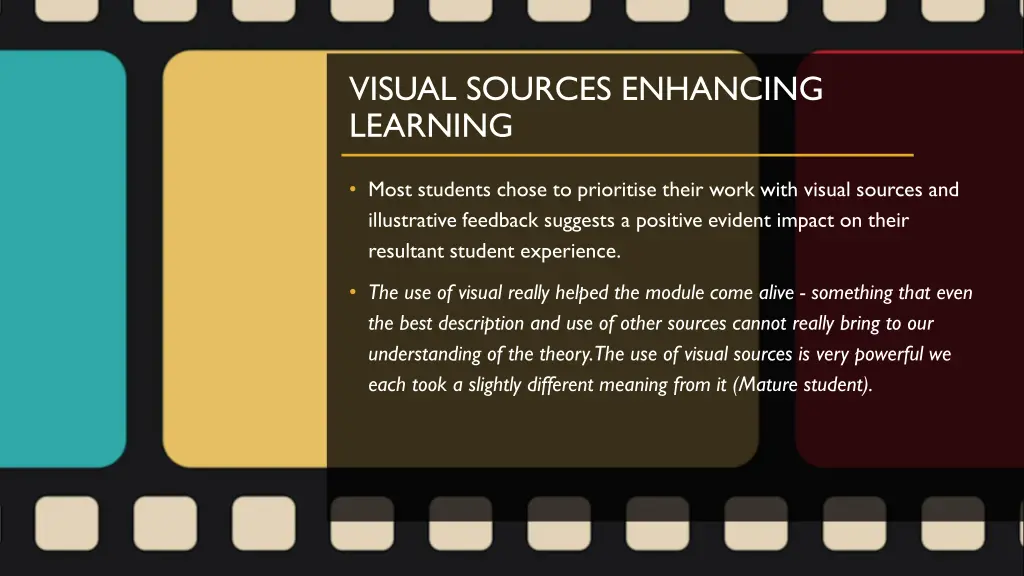 visual sources enhancing learning