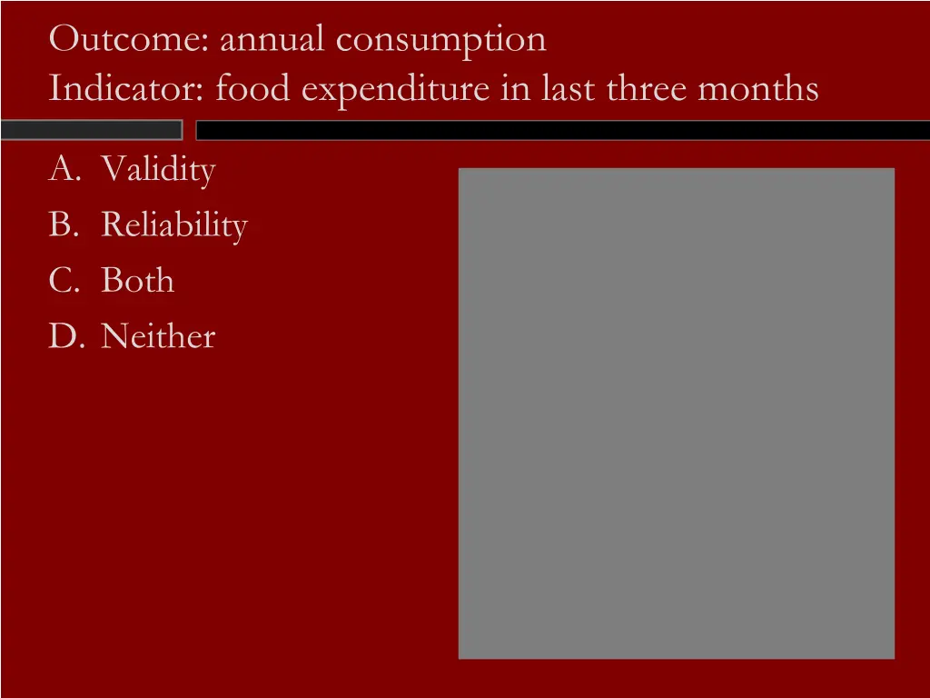 outcome annual consumption indicator food 1