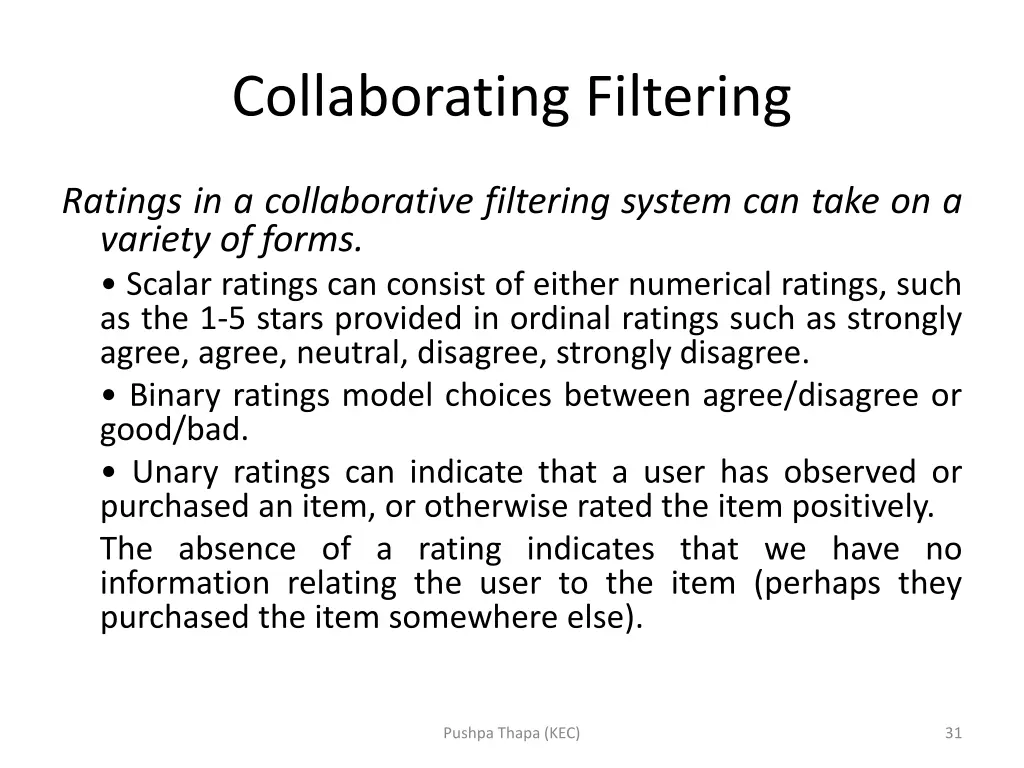 collaborating filtering 1