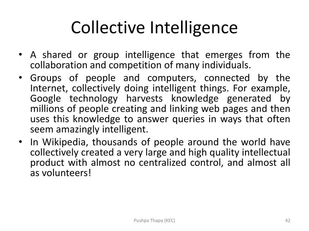 collective intelligence