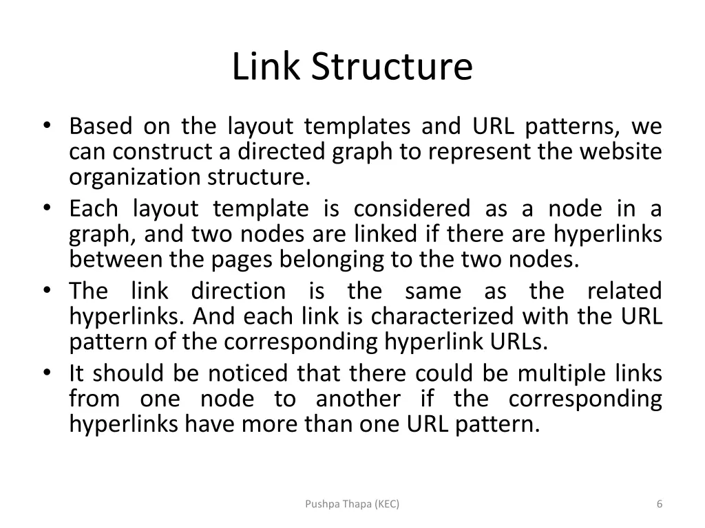 link structure