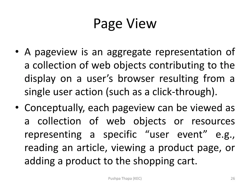 page view