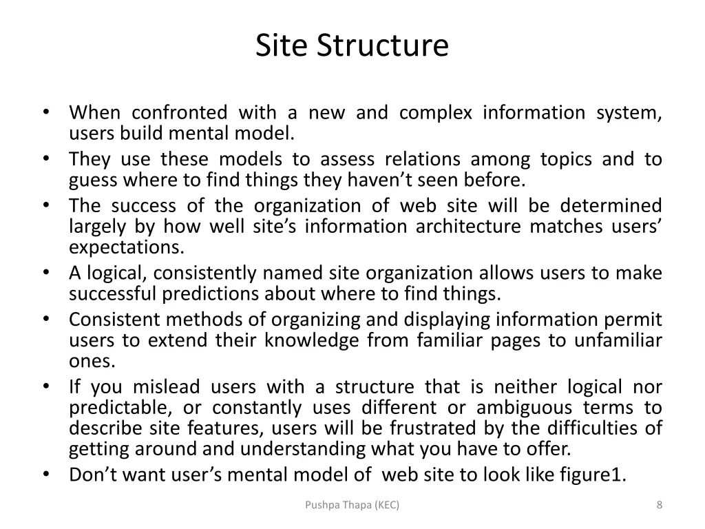 site structure