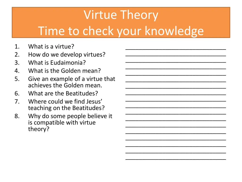 virtue theory