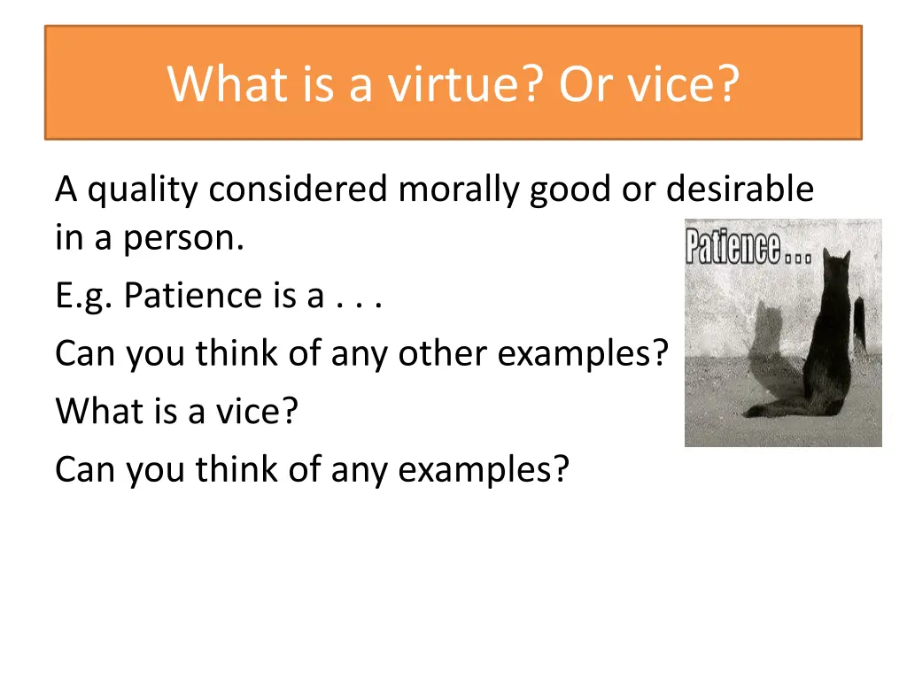 what is a virtue or vice