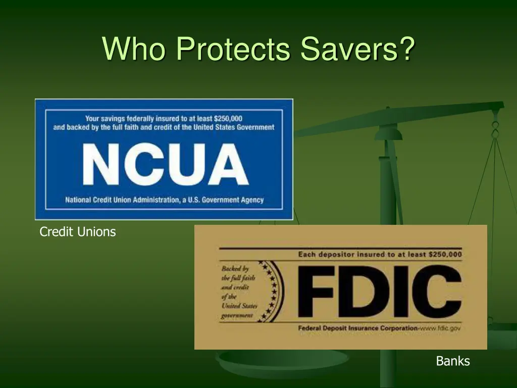 who protects savers