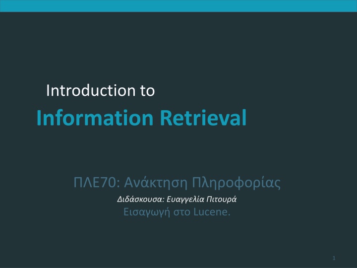 introduction to information retrieval