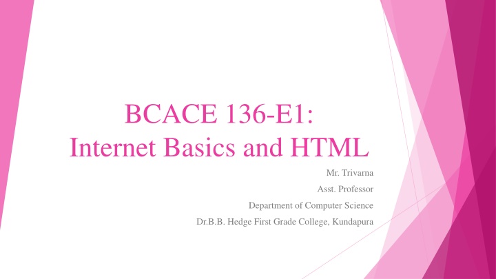 bcace 136 e1 internet basics and html