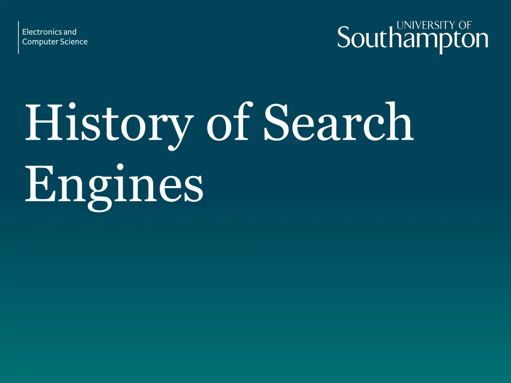 history of search engines