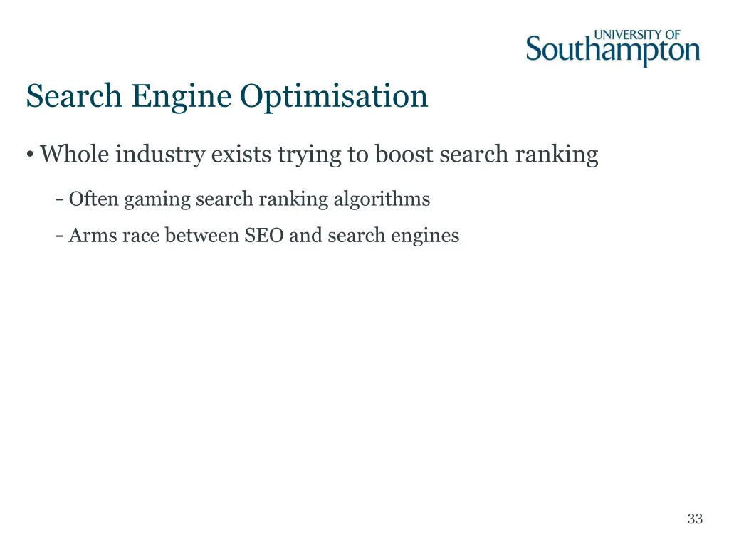 search engine optimisation