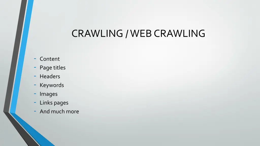 crawling web crawling 1