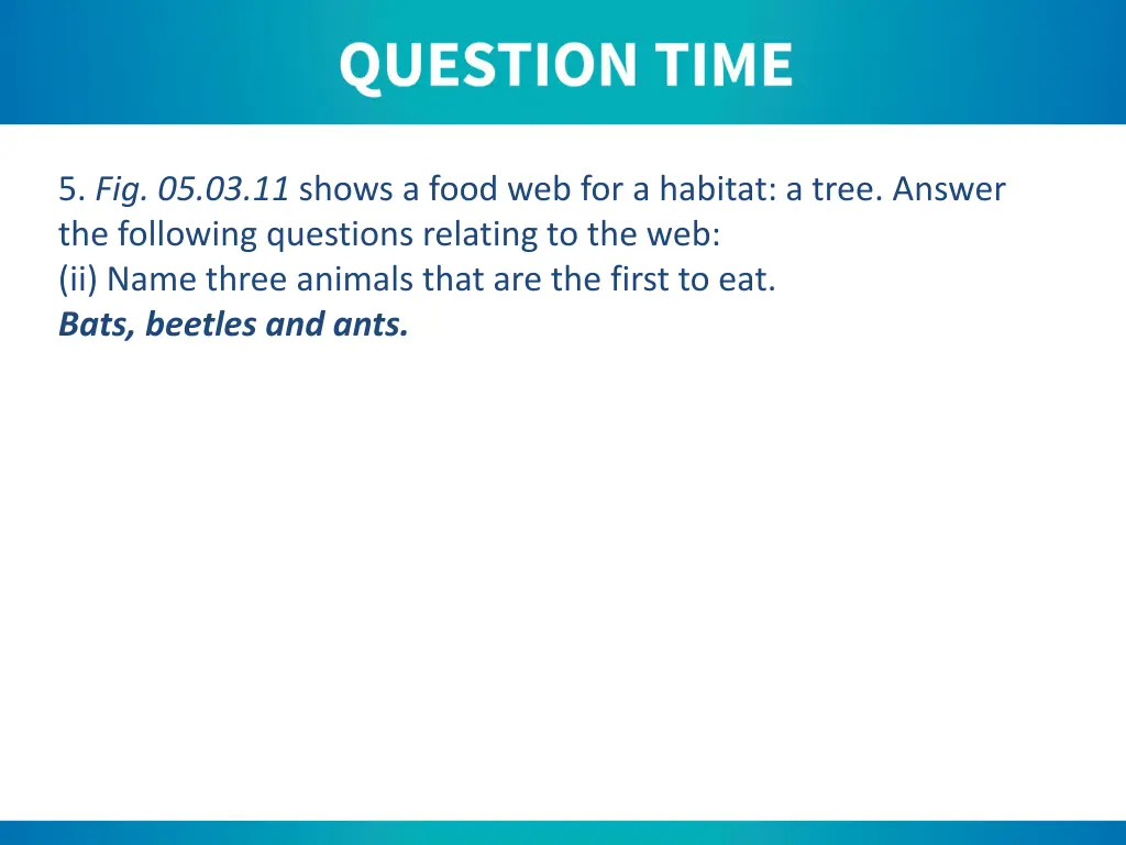 5 fig 05 03 11 shows a food web for a habitat 1