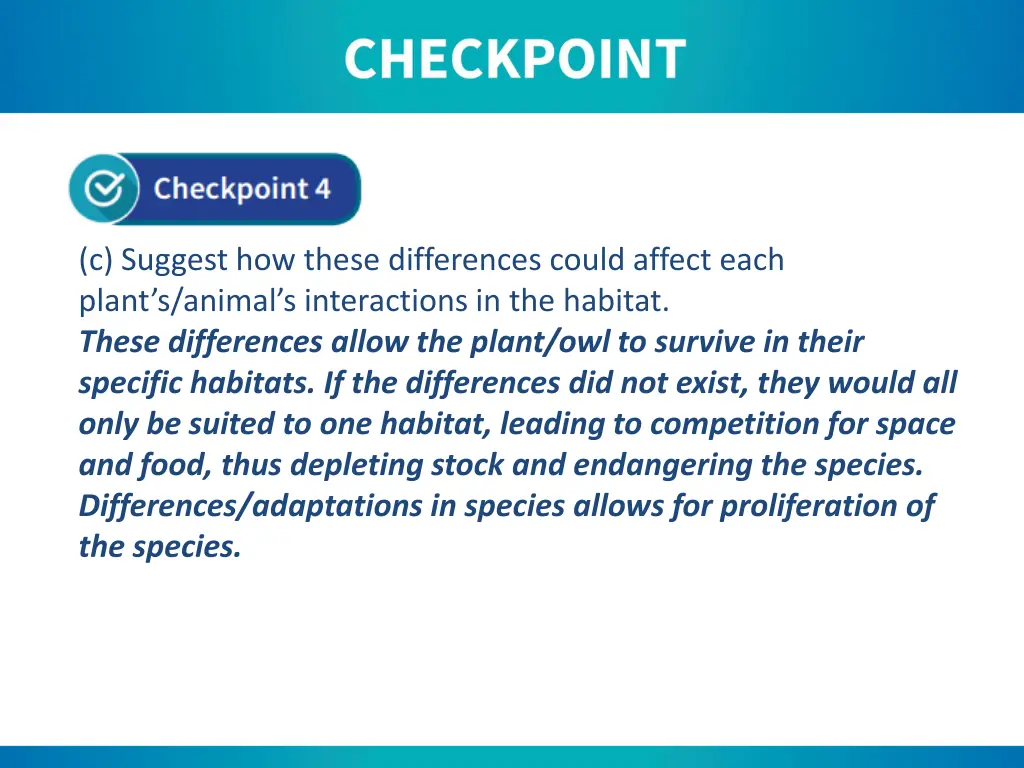 c suggest how these differences could affect each