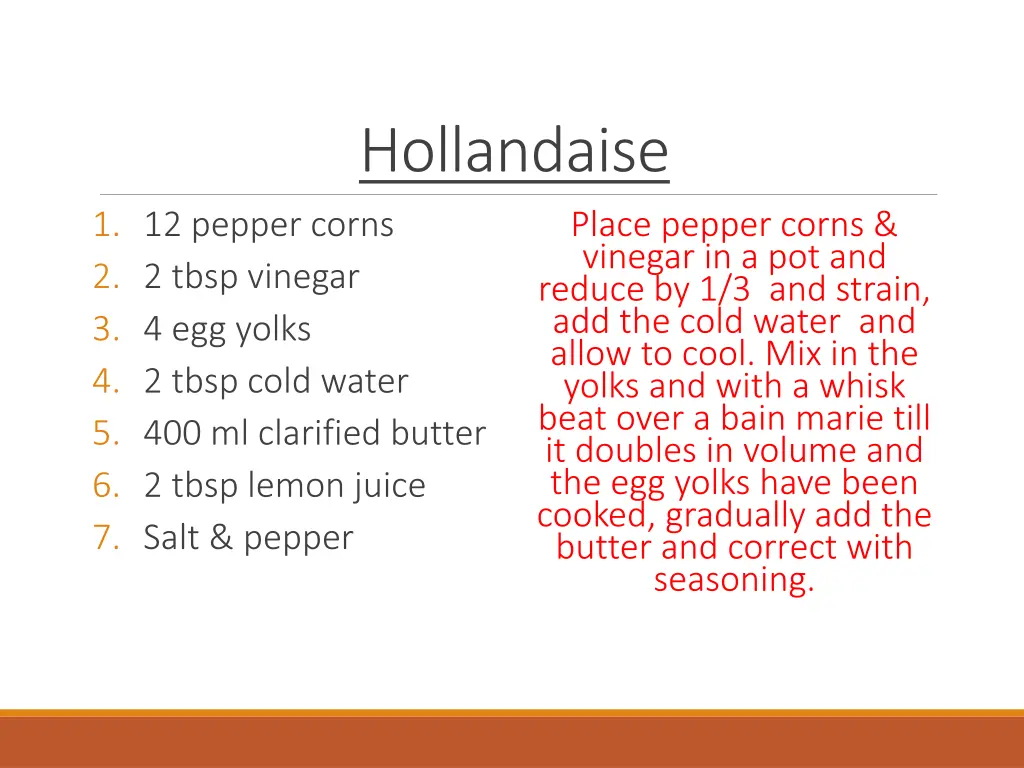 hollandaise