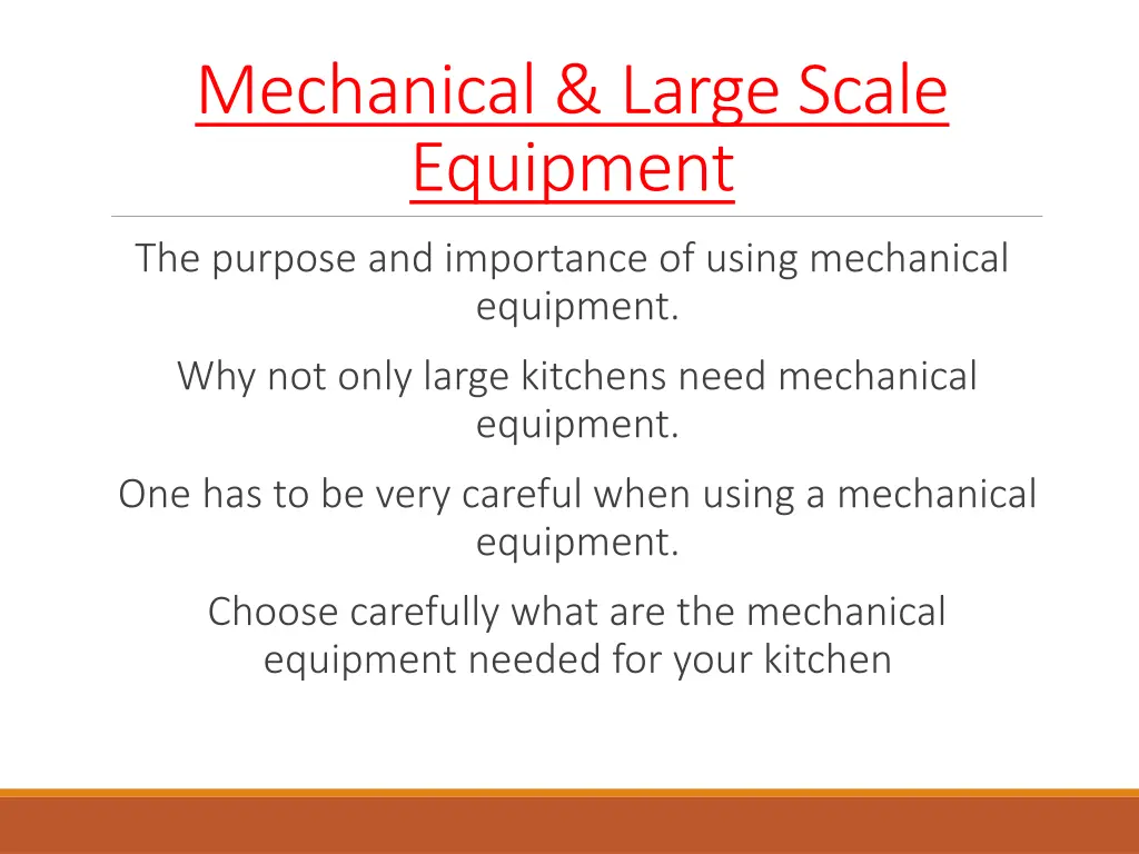 mechanical large scale equipment