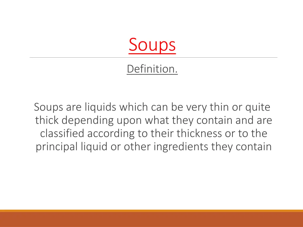 soups