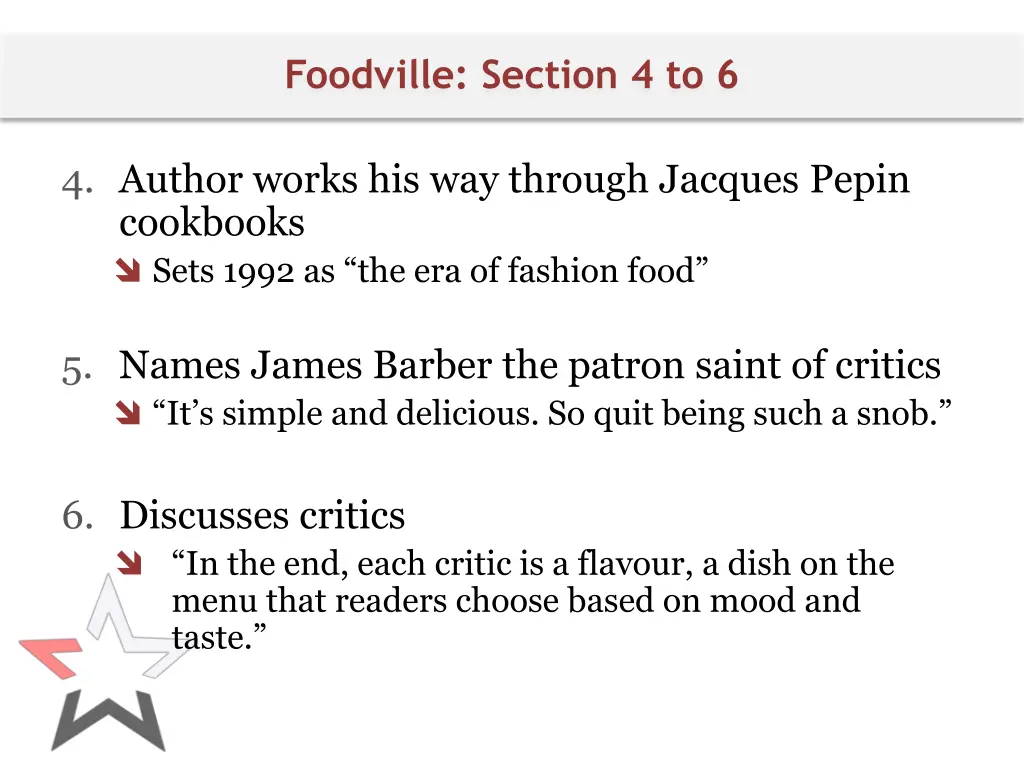 foodville section 4 to 6