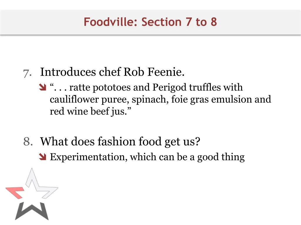 foodville section 7 to 8