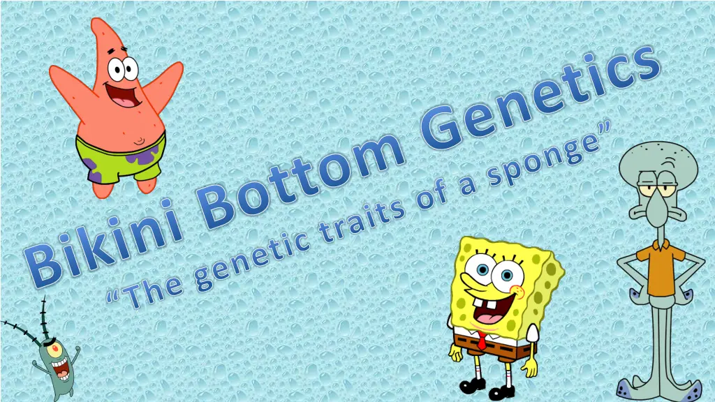 bikini bottom genetics