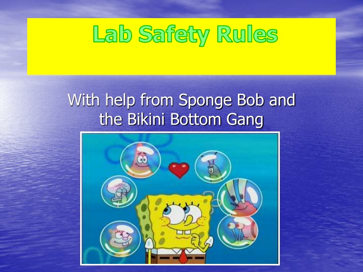 lab safety rules