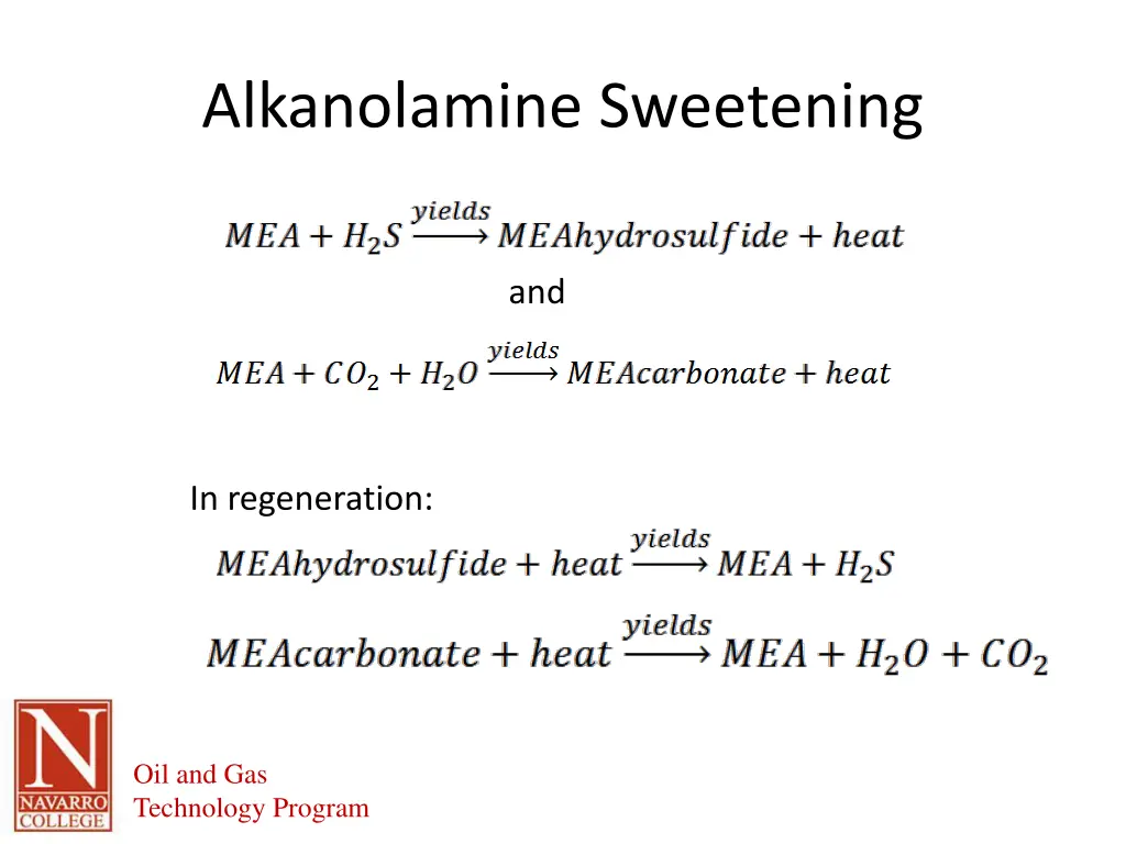 alkanolamine sweetening 1